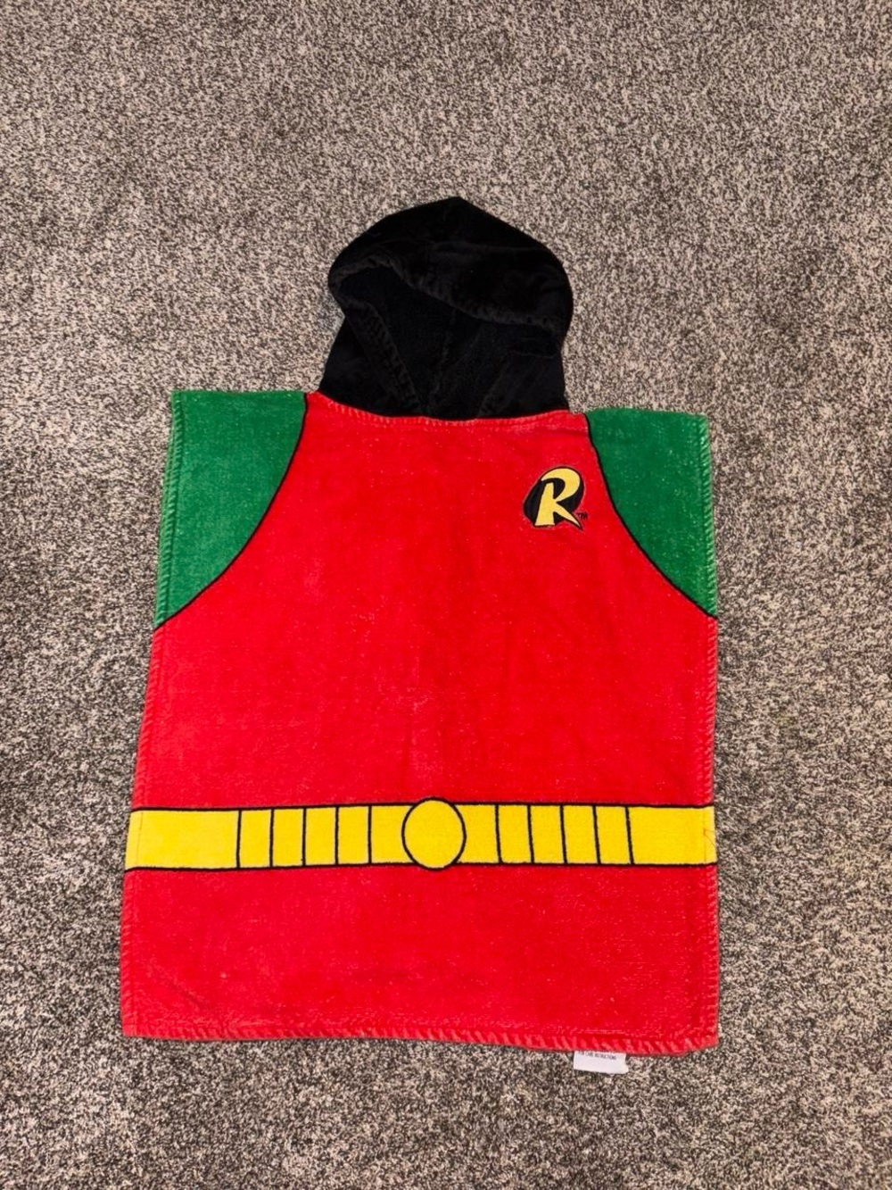 Vintage 90s Batman Robin hooded towel
